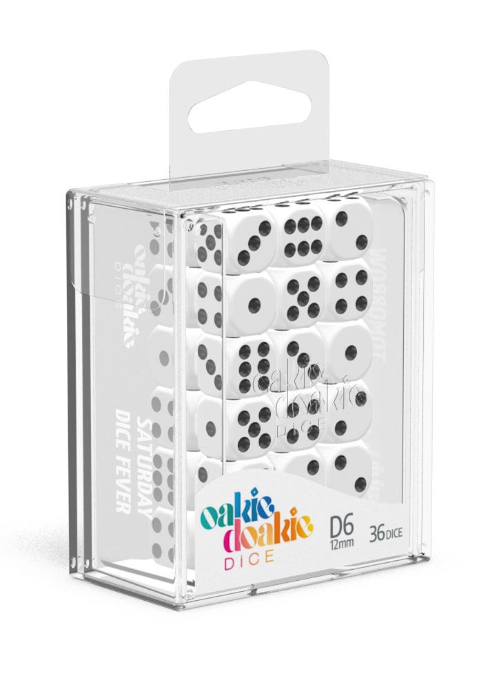Oakie Doakie Dice W6 Würfel 16 Mm – 12er Set In Grün – Mit Transportbox Für Ultimate Guard